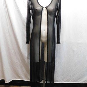 Sheer Black Robe